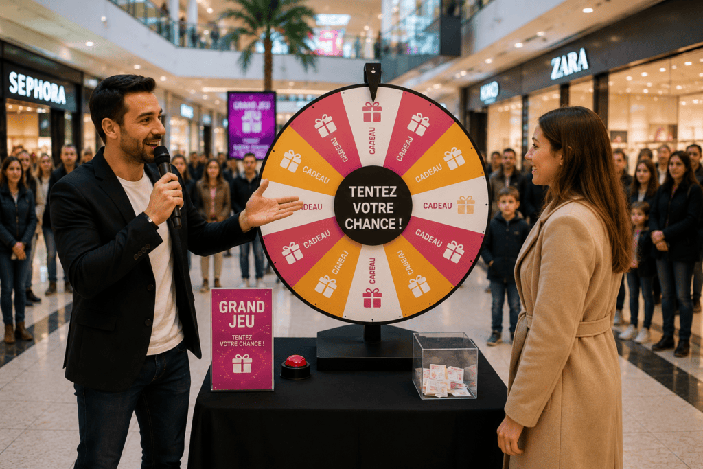 Roue de la chance pour événement à Paris