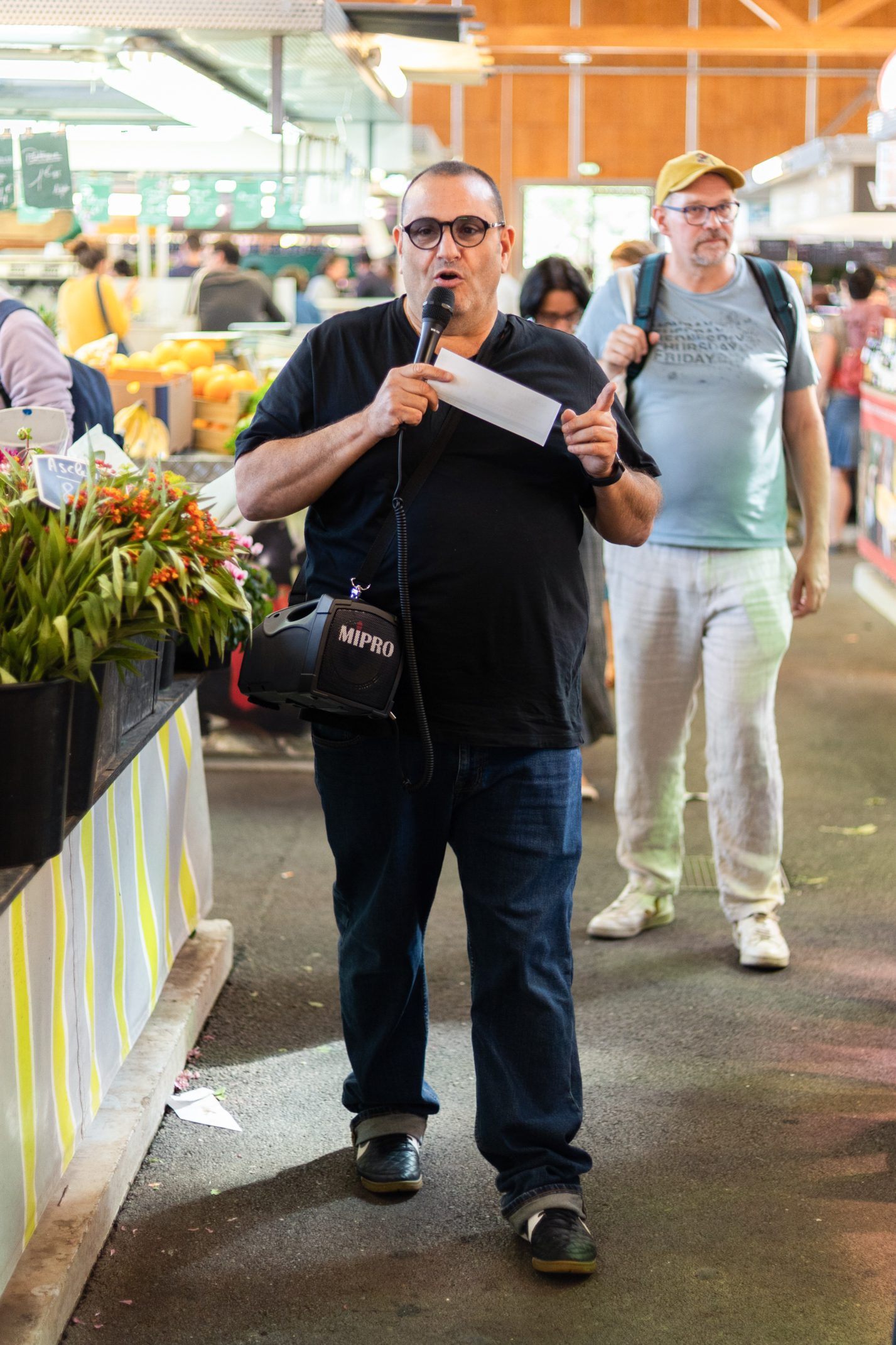 Animation auprès des commerçants du marché de Cachan