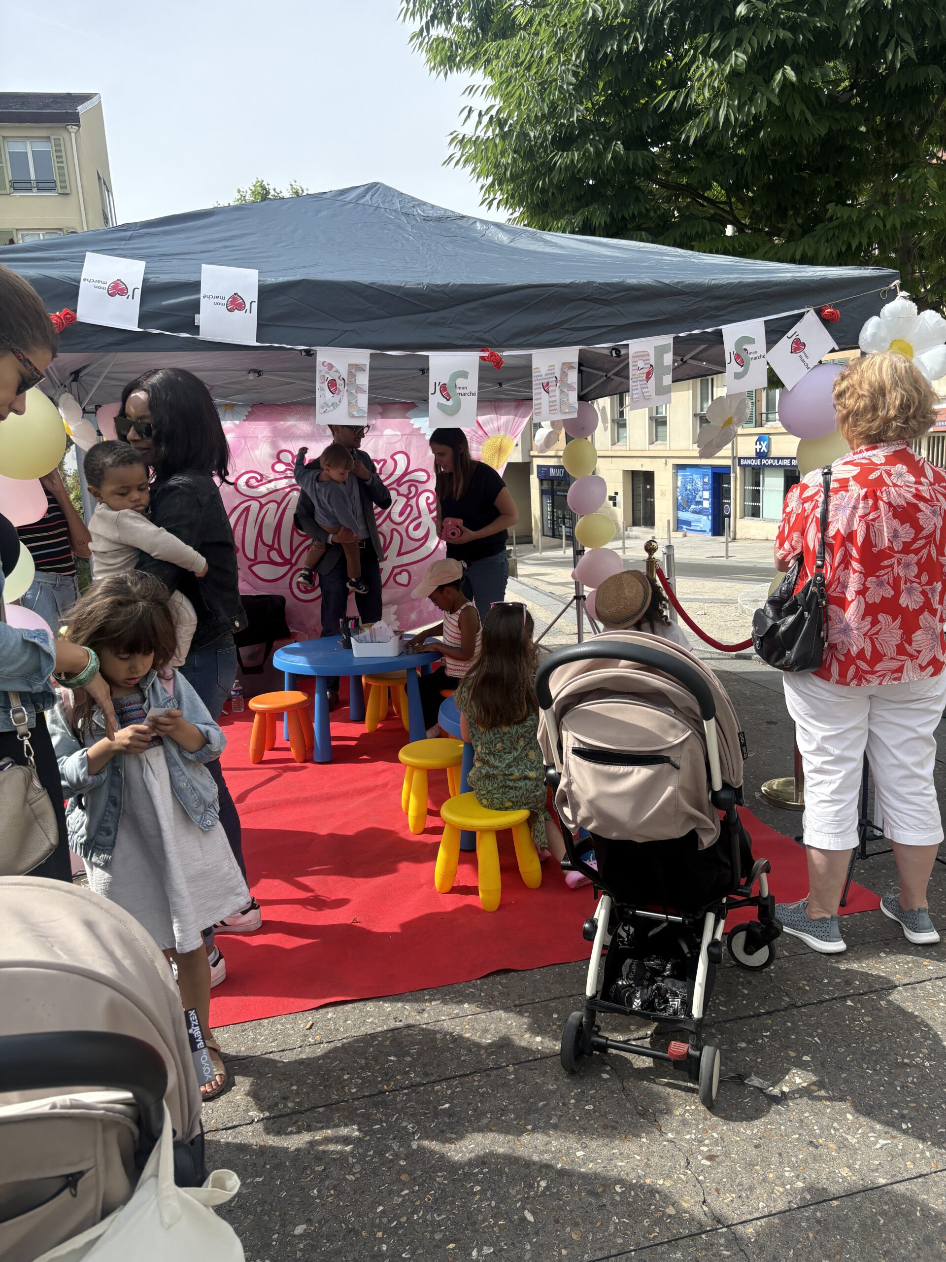 Animation enfants sur le marché communal de Montmorency