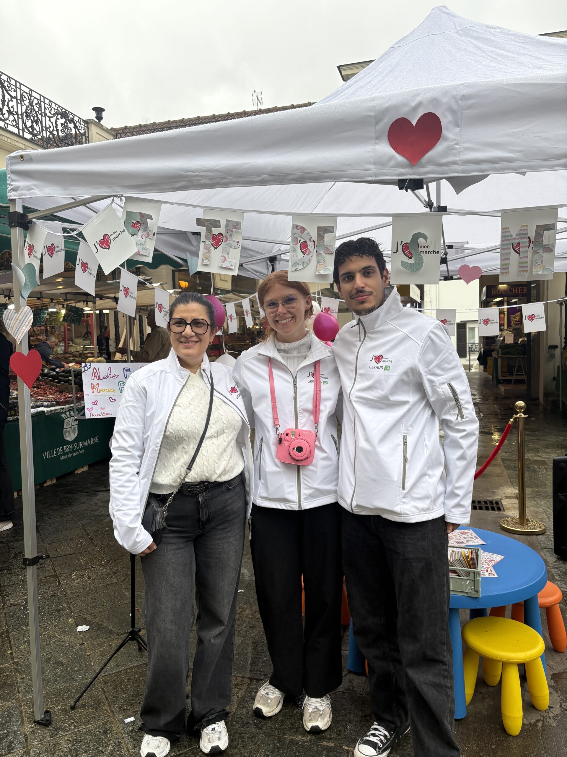 Réalisation Sacha Events sur le marché communal de Bry-sur-Marne