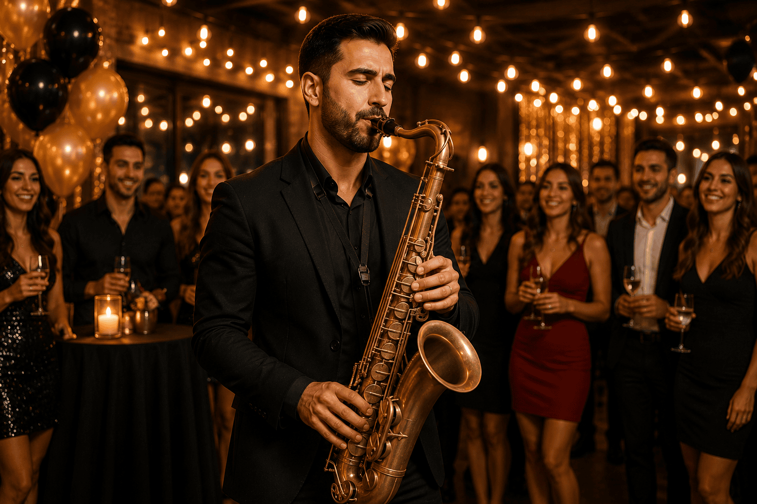 Saxophoniste live anniversaire