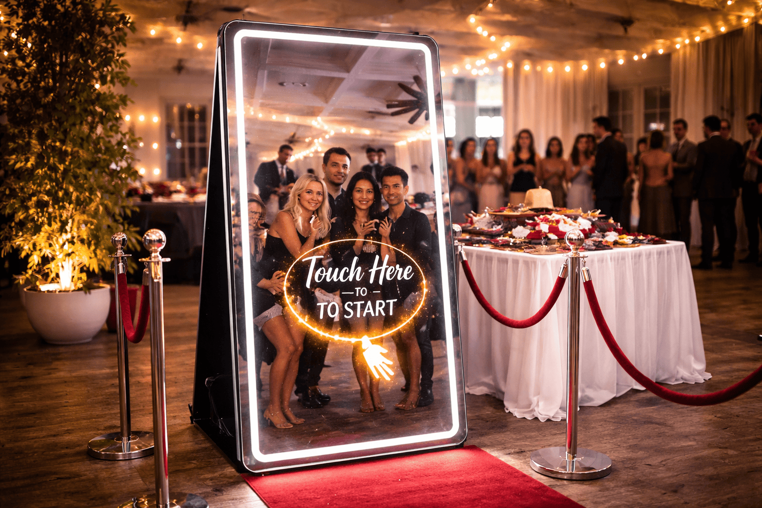 Animation photo Magic Mirror pendant une Bar Mitzvah à Paris