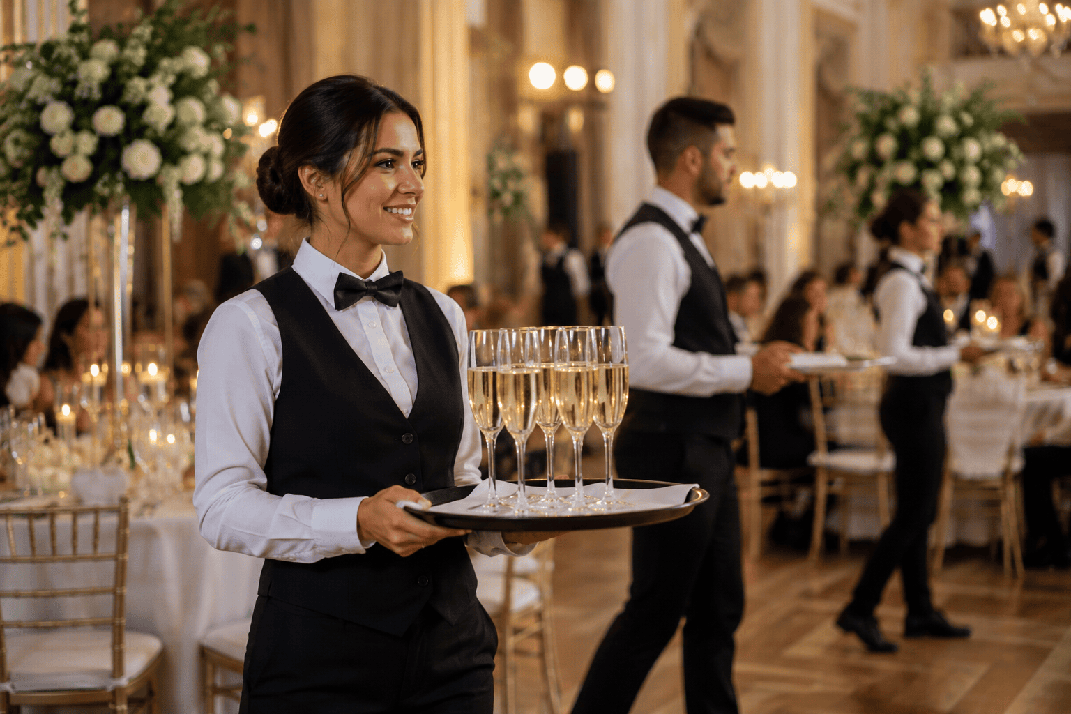 Maîtres d'hôtel et service de réception mariage à Paris et en Île-de-France