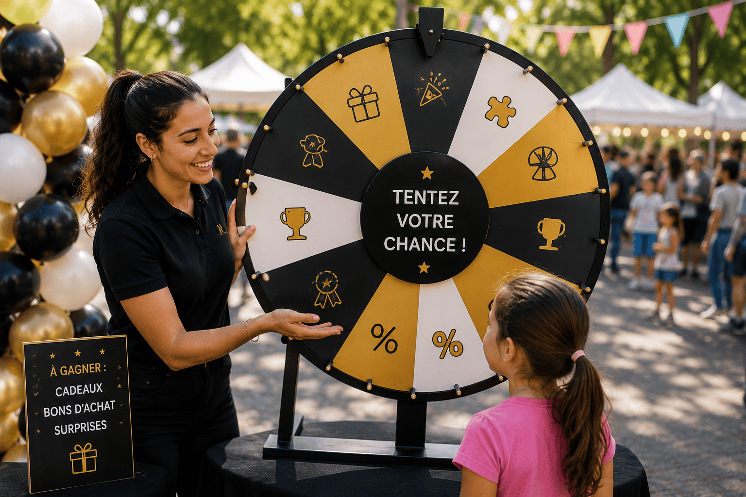 Roue de la chance marché communal Paris à Paris et en Île-de-France