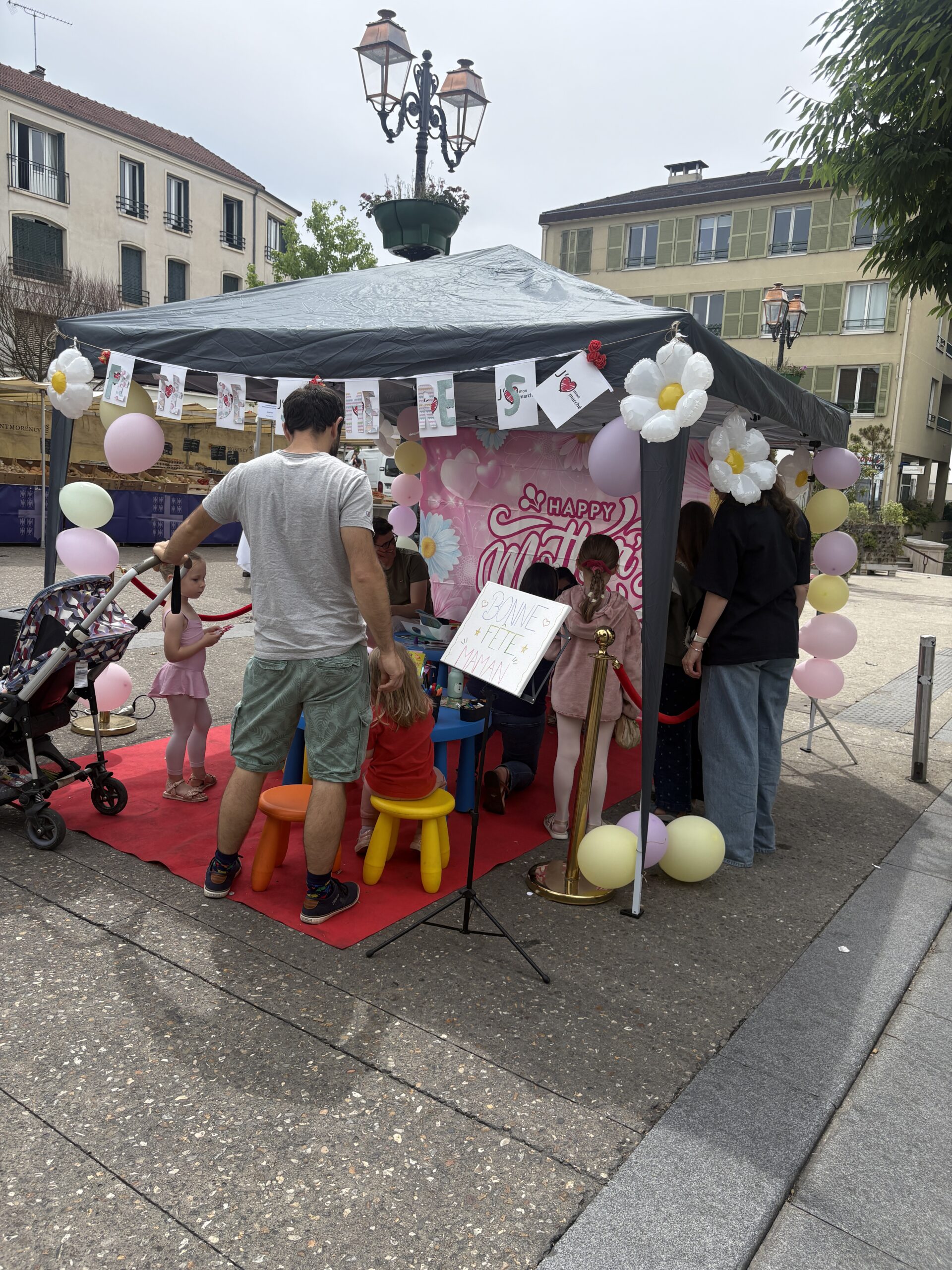 Stand d’animation Fête des Mères à Montmorency