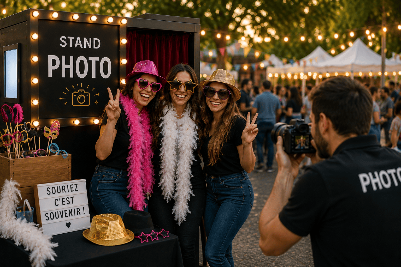 Photobooth marché communal Paris à Paris et en Île-de-France