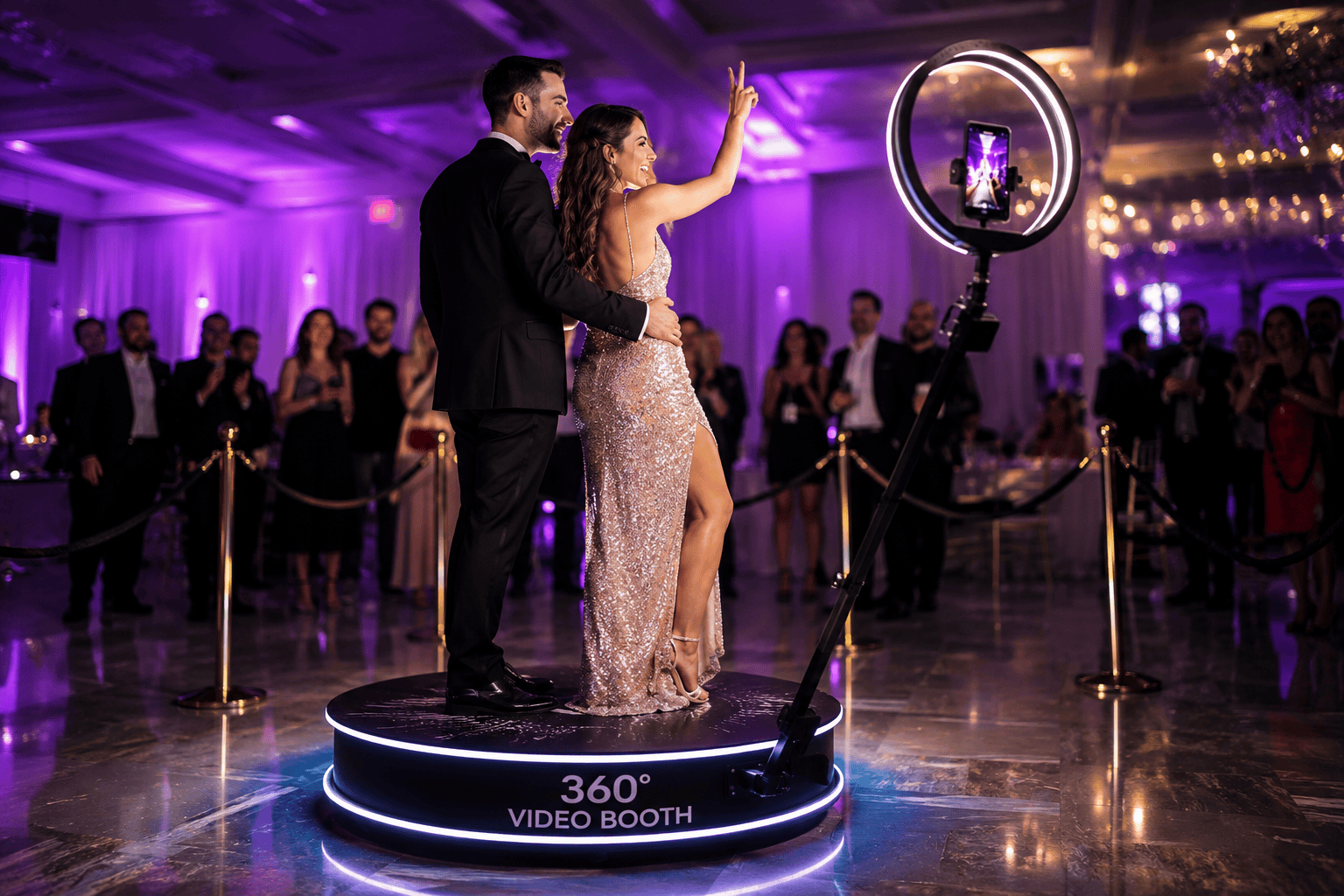 Vidéobooth 360 pour mariage à Paris et en Île-de-France