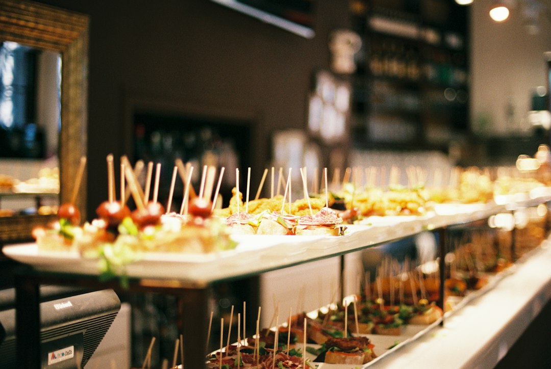 Buffet cocktail pour une réception événementielle