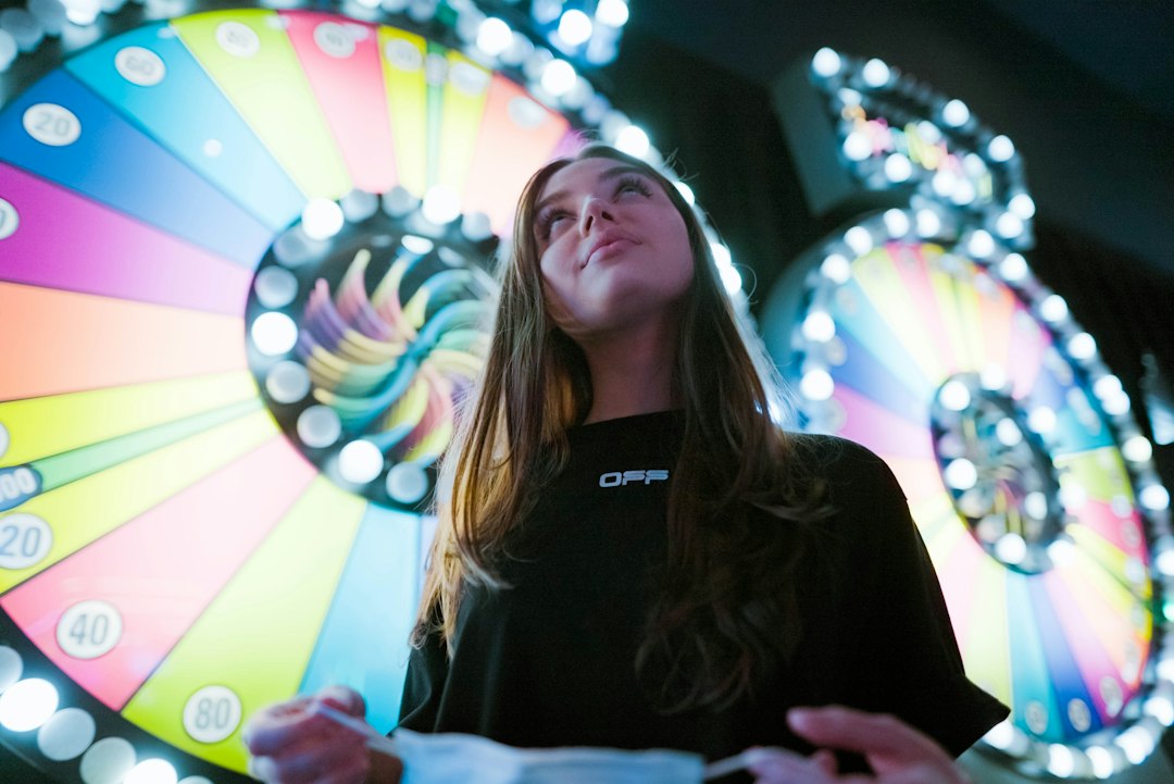 Roue de la chance pendant une opération promotionnelle