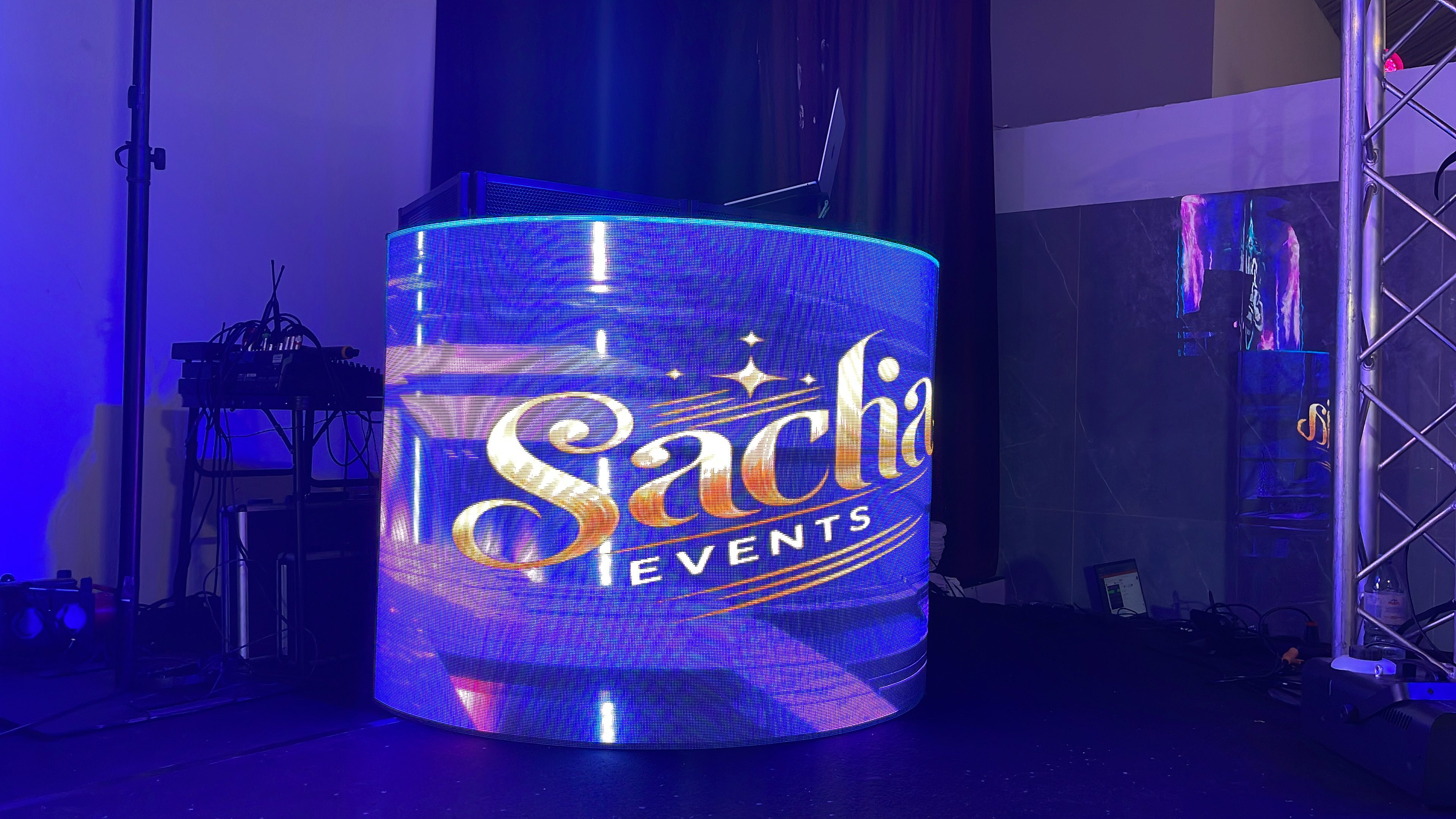 Booth DJ LED pour la Bar Mitzvah de Samuel