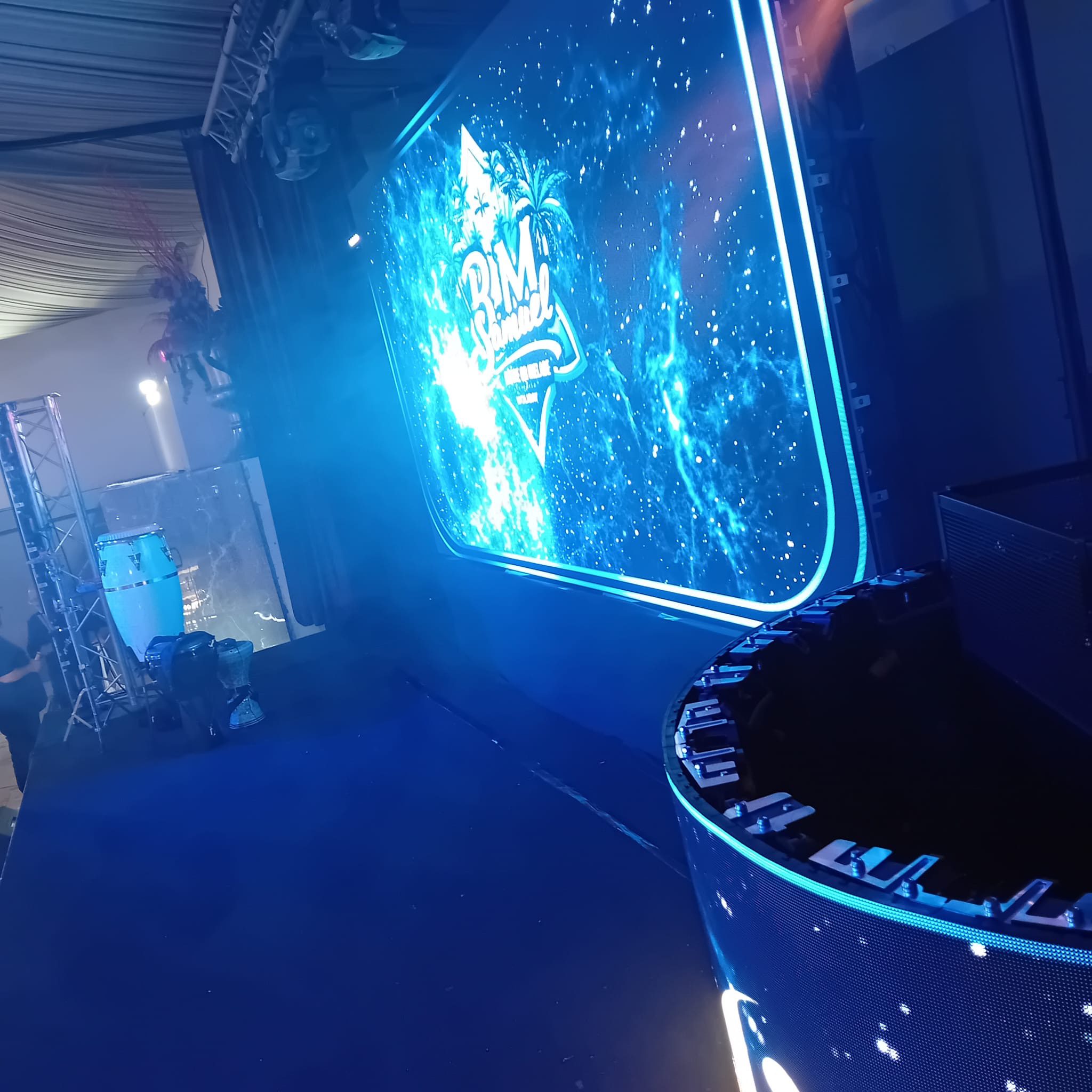 Écran LED personnalisé pour la Bar Mitzvah de Samuel